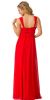 Sweetheart Neck Pleated Bust Long Bridesmaid Dress back